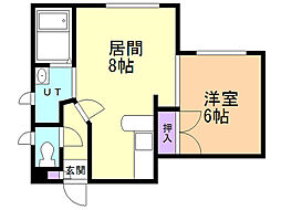 ペルソナ1 1LDKの間取図画像