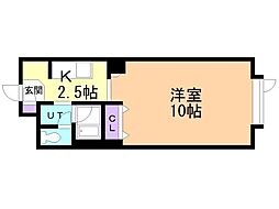 藤井ビルひばりが丘 1Kの間取図画像