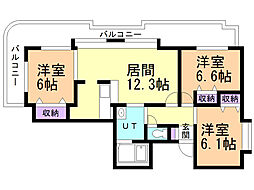 スター・ヒルズ 3LDKの間取図画像
