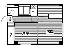 セレーナ南郷 1LDKの間取図画像