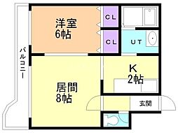 シャトーポルテ上野幌 2階/203