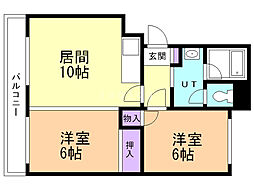 間取図画像 2LDK
