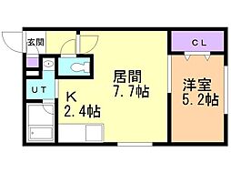 間取図画像 1LDK