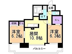 スター・ヒルズ 2LDKの間取図画像