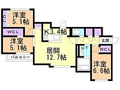 物件の間取り