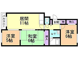 ハイグレード新札幌 3LDKの間取図画像