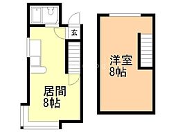 サンコート新札幌 1LDKの間取図画像