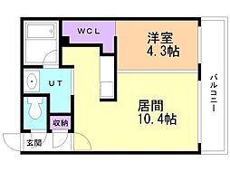 ラ・シュエットシエル 1LDKの間取図画像