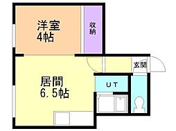 アルバトロスタマイ 1DKの間取図画像