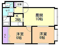 間取図画像 2LDK