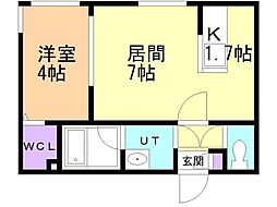 札幌市営南北線 平岸駅 徒歩6分 4階/-