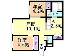 間取図画像 2LDK