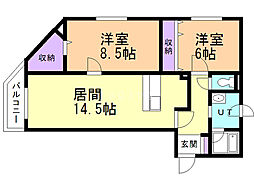 間取図画像 2LDK