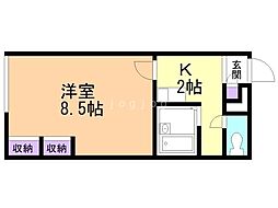 間取図画像 1K