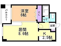 間取図画像 1LDK