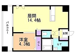 間取図画像 1LDK