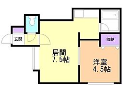 間取図画像 1LDK