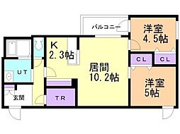間取図画像 2LDK