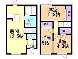 間取図画像 3LDK