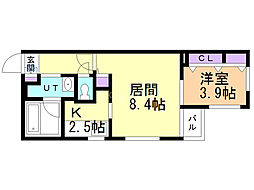 間取図画像 1LDK