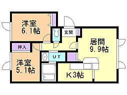 間取図画像 2LDK