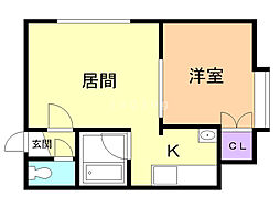 間取図画像 1LDK