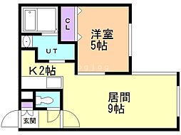 SunnySpot 1LDKの間取図画像