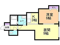 ステージノア 1LDKの間取図画像