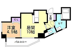 サンライン豊平 1LDKの間取図画像