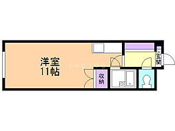 ラフォーレ美園ビル ワンルームの間取図画像