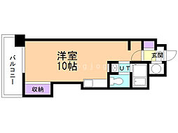 じょうてつドエル真駒内 ワンルームの間取図画像