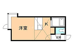 ラフォーレ壱番館 ワンルームの間取図画像