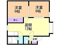 間取図画像 2LDK