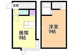 AMS文京台南町2 1DKの間取図画像