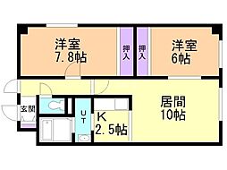 間取図画像 2LDK