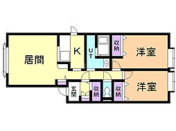 間取図画像 2LDK