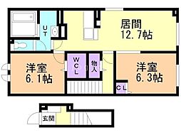 間取図画像 2LDK