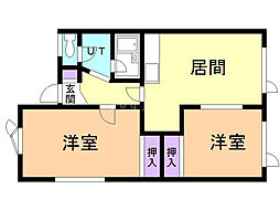 グランジュールＢ 2階