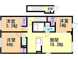 間取図画像 3LDK