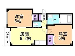 間取図画像 2LDK