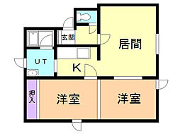 間取図画像 2LDK