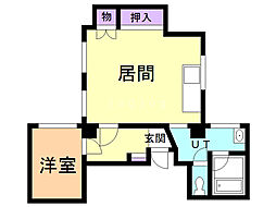 リルブランシュ 1LDKの間取図画像