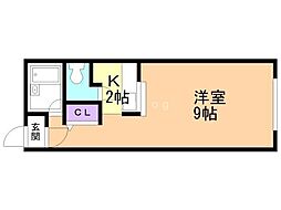 サンコート文京台参番館 1Kの間取図画像