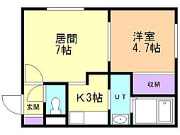 間取図画像 1LDK