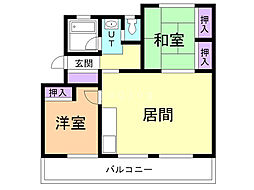 間取図画像 2LDK