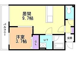 間取図画像 1LDK