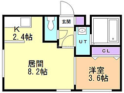 KENTCollection1 1LDKの間取図画像