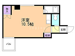 パークヒルズ文京台 ワンルームの間取図画像