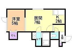 ドリームセイヤ 1LDKの間取図画像