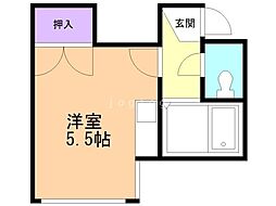 コーポ竹内 ワンルームの間取図画像